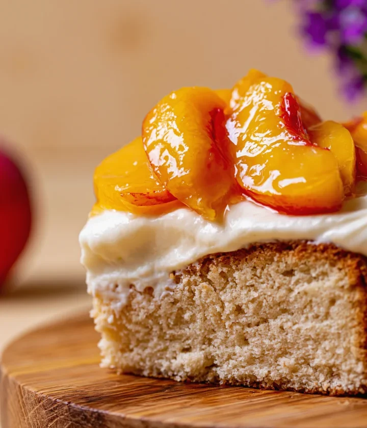 Peaches and Cream Cake