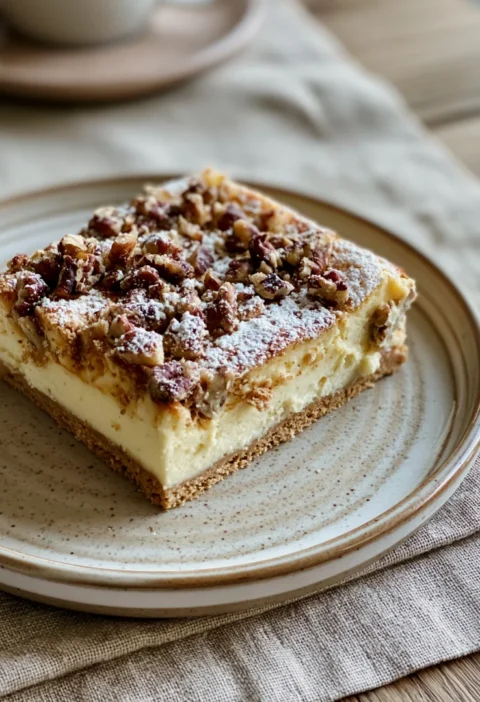 Pecan Cheesecake Bars