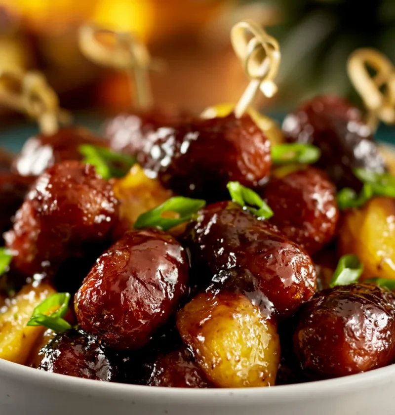 Pineapple Brown Sugar Mississippi Lil Smokies Bites