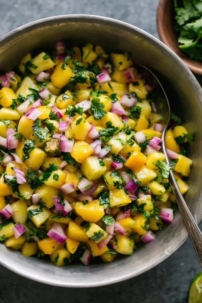Pineapple Mango Salsa (Sweet, Spicy & Easy)