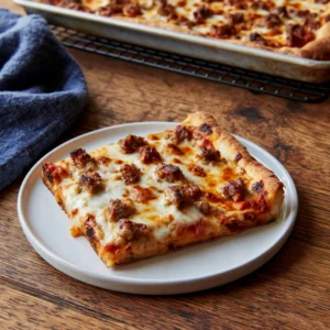 School Cafeteria Style Pizza