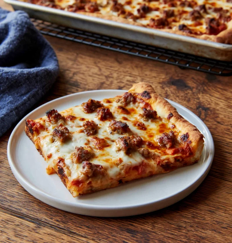 School Cafeteria Style Pizza