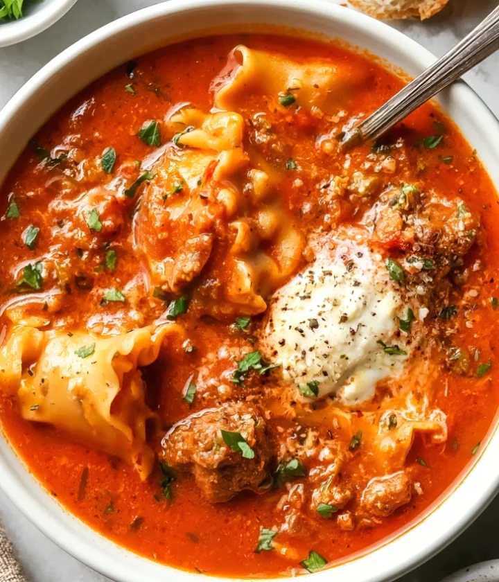 Slow Cooker Lasagna Soup