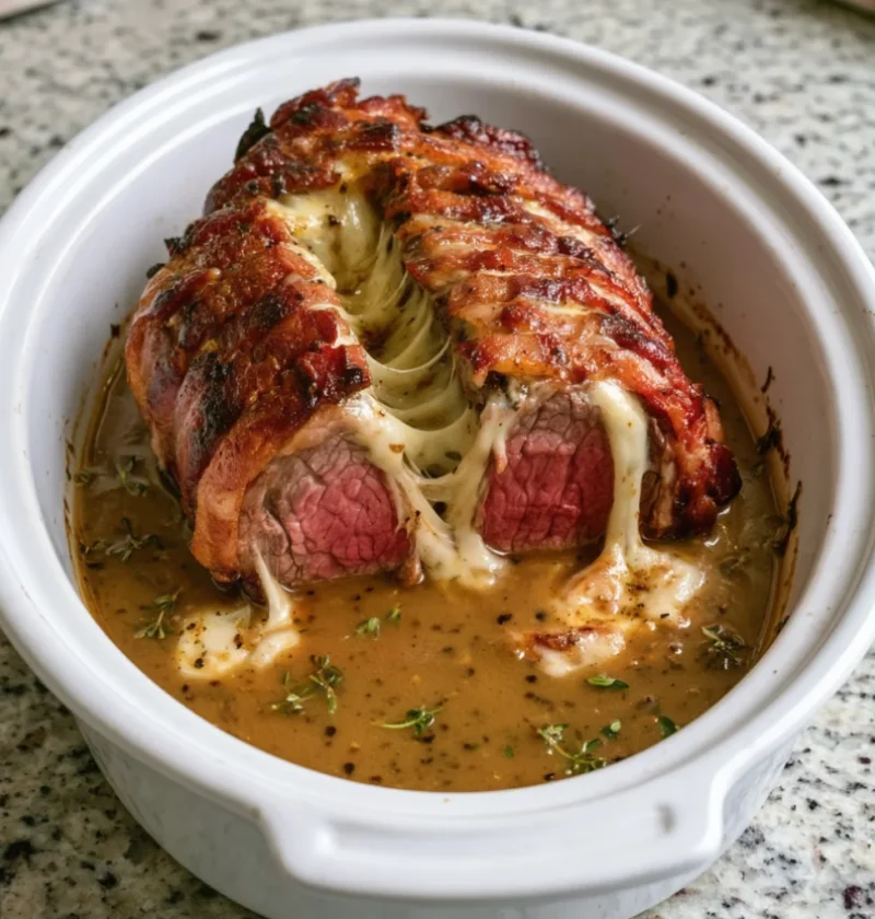 Bacon-Wrapped Slow Cooker Beef Roast