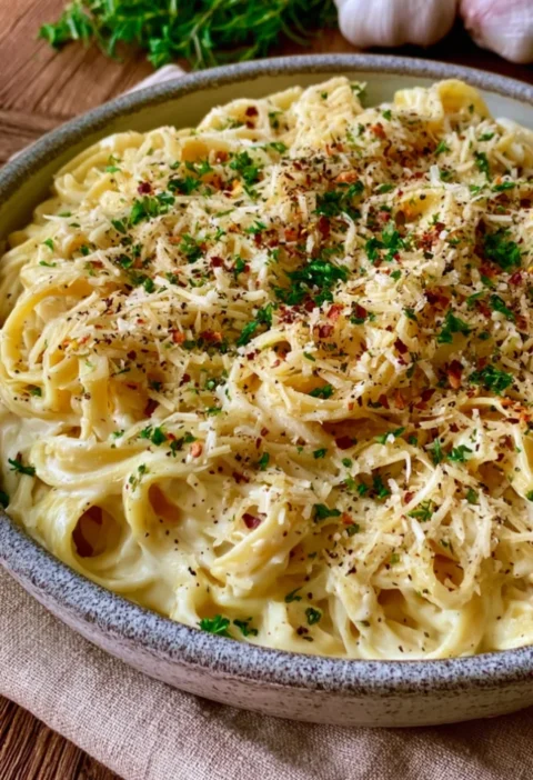 Creamy Garlic Parmesan Pasta