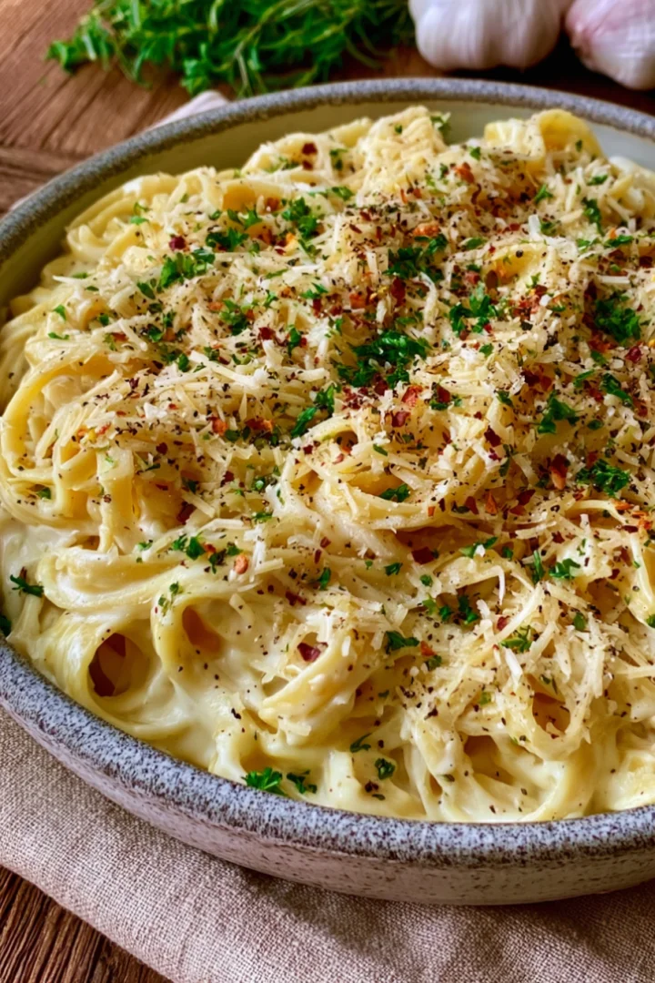 Creamy Garlic Parmesan Pasta