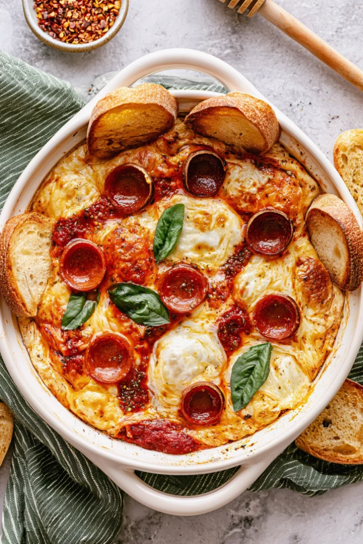 Creamy High Protein Pizza Dip
