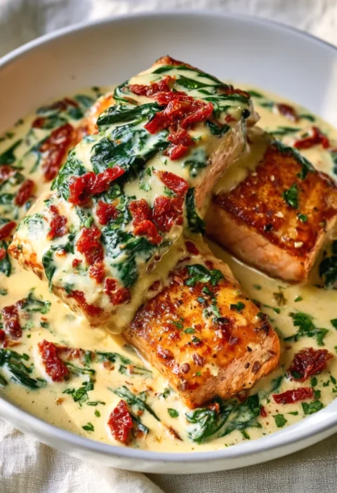 Creamy Tuscan salmon