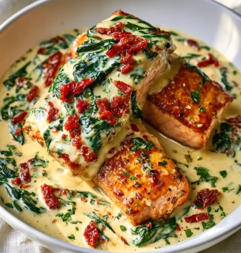 Creamy Tuscan salmon