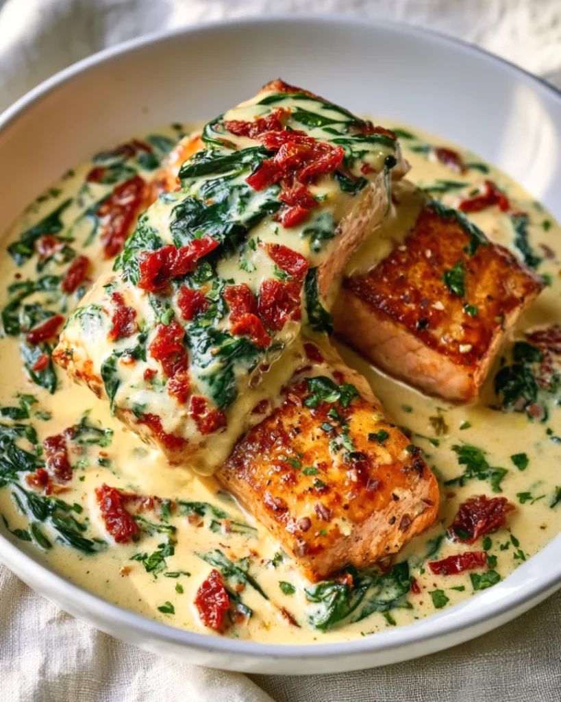 Creamy Tuscan Salmon Recipe: Deliciously Rich and Flavorful!