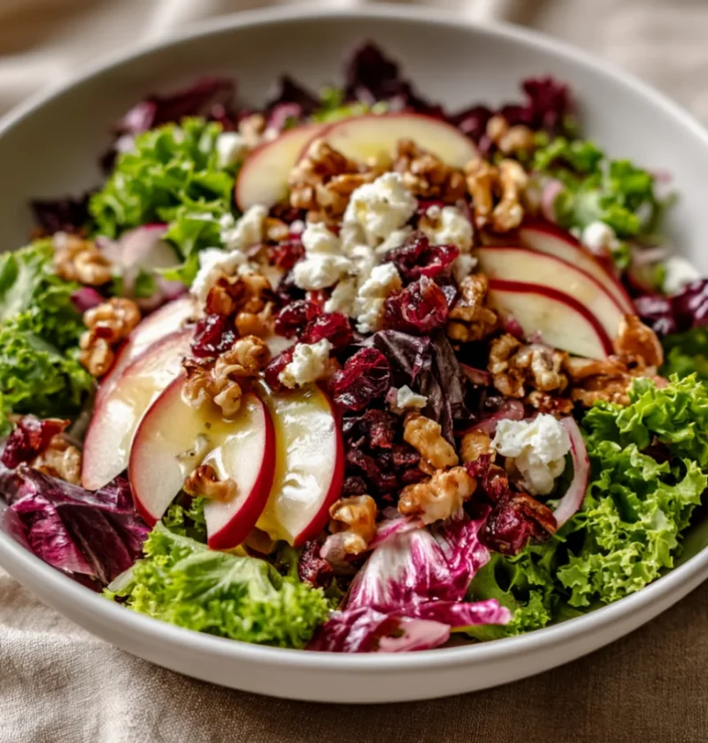 Delicious Apple Cranberry Walnut Salad