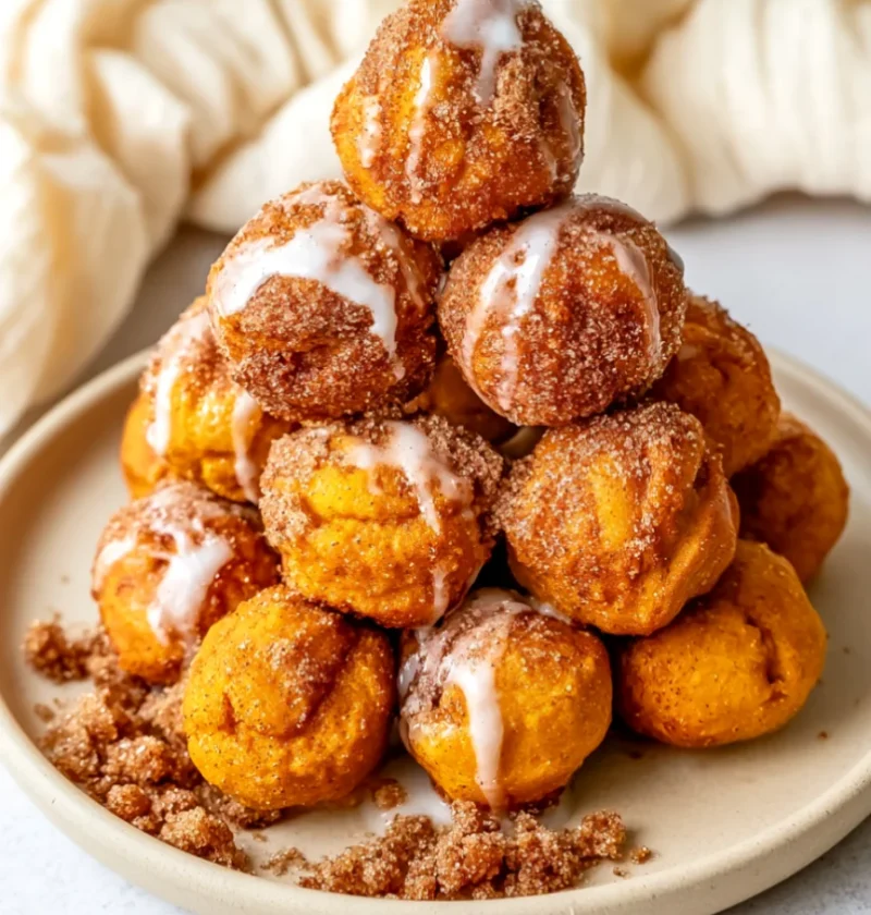 baked pumpkin fritter bites
