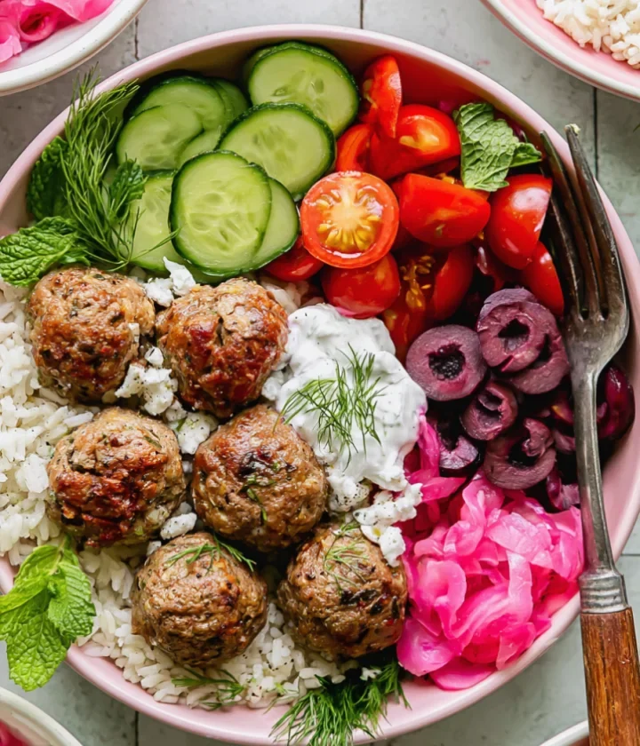 Easy Greek Lamb Meatballs