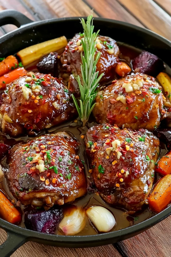 Easy One-Pan Honey Garlic Chicken with Vegetables