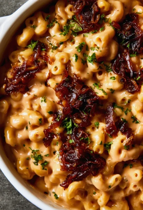 French Onion Mac and Cheese