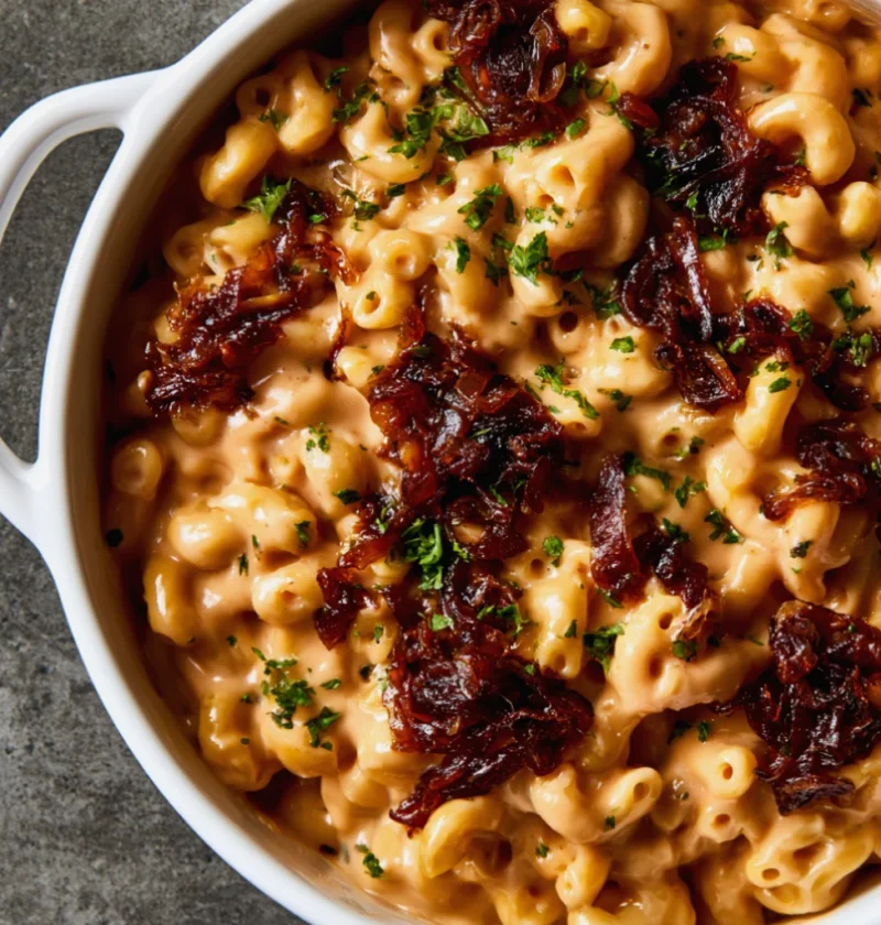 French Onion Mac and Cheese