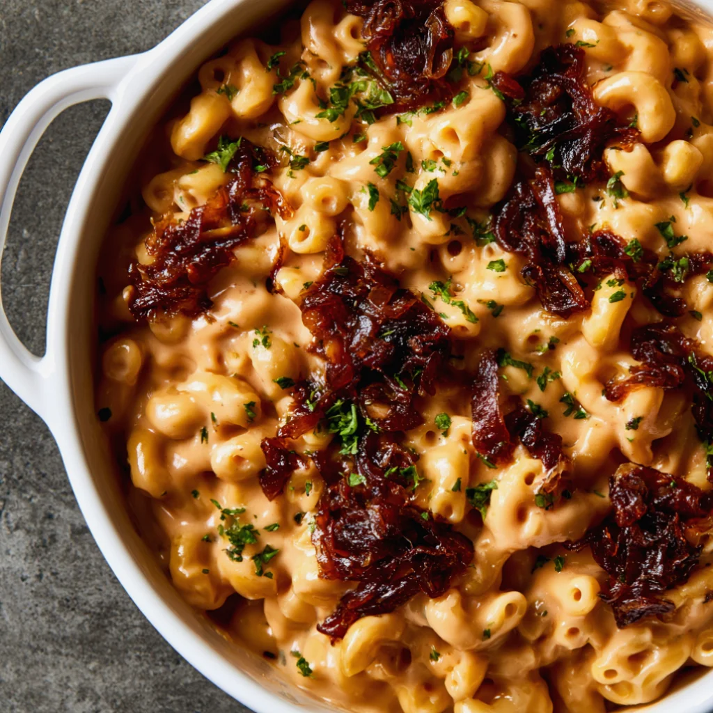 French Onion Mac and Cheese