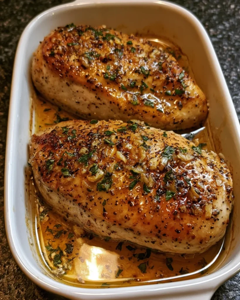 Garlic Herb Butter Roasted Chicken Breast