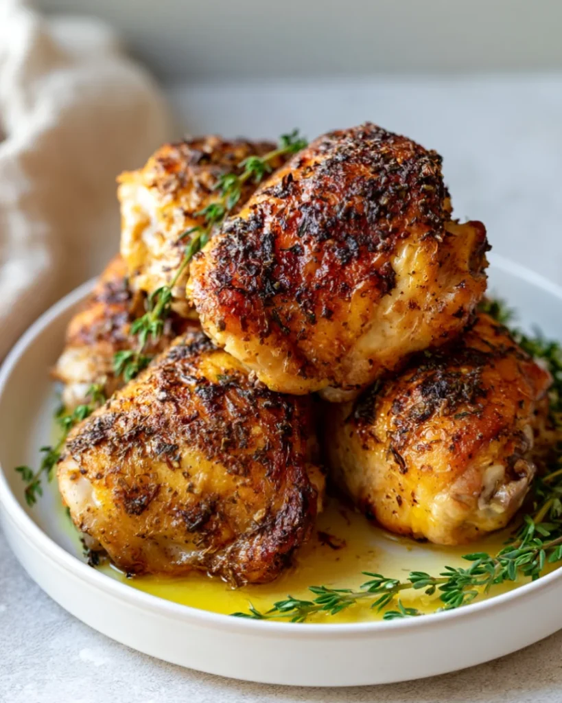 Juicy Oven Baked Chicken Thighs Recipe for Easy Dinners