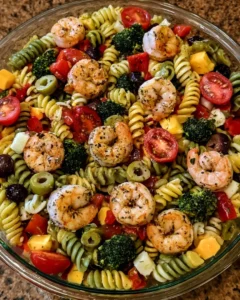 Mediterranean Shrimp Pasta Salad