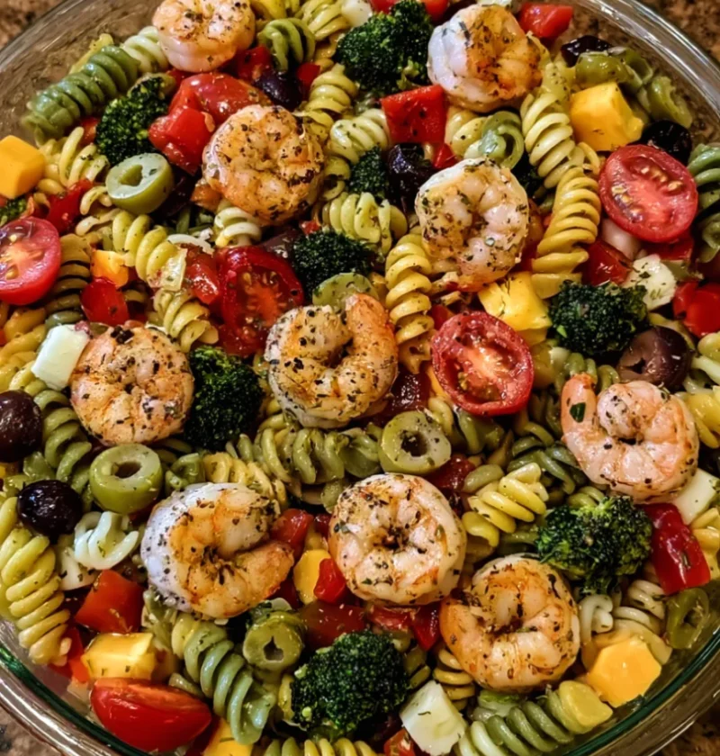 Mediterranean Shrimp Pasta Salad