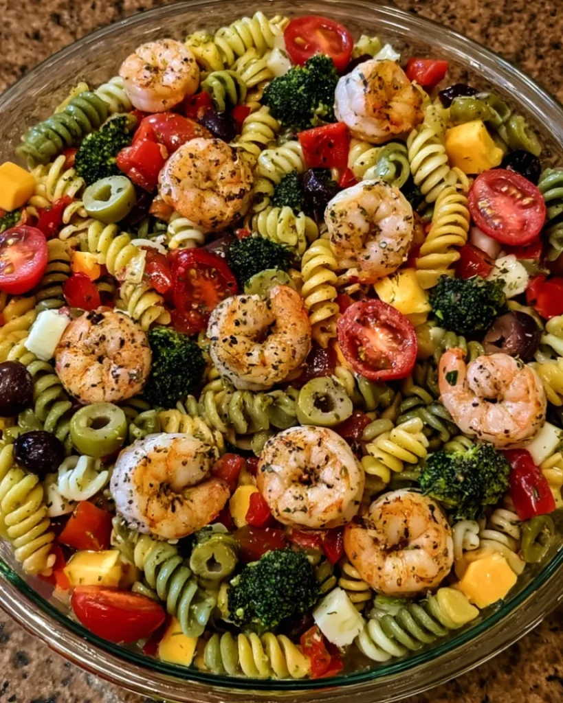 Mediterranean Shrimp Pasta Salad