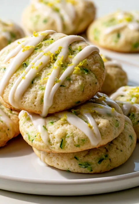 Mouthwatering Lemon Glazed Zucchini Cookies Recipe Delight