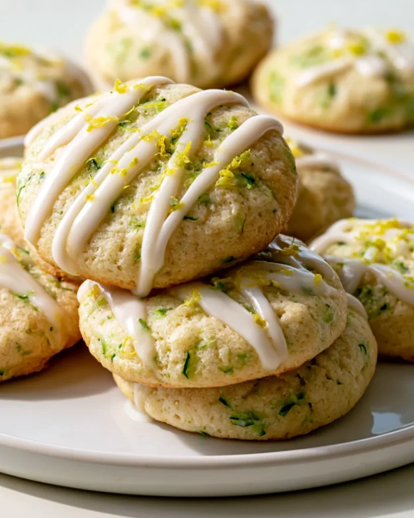 Mouthwatering Lemon Glazed Zucchini Cookies Recipe Delight!