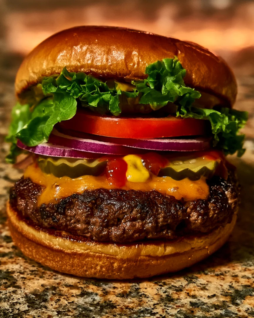 Perfectly Grilled Cheeseburger