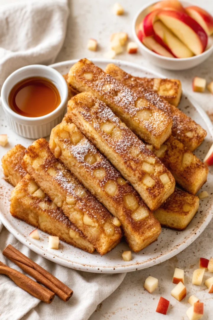 Golden Apple and Cinnamon French Toast Fingers