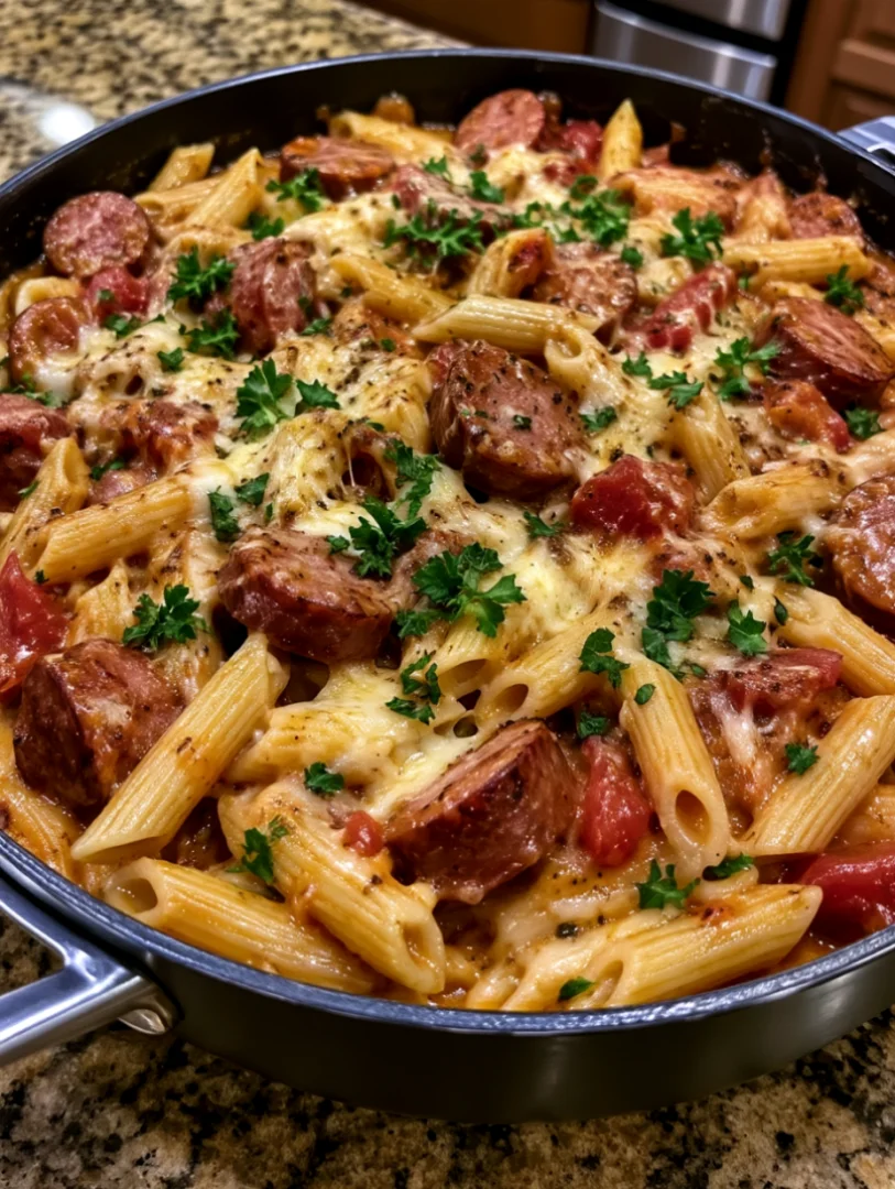 One-Pan Kielbasa Pasta